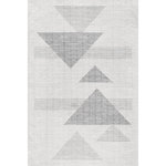 nuLOOM - nuLOOM Kerrie Modern Triangles Machine Washable Area Rug, Beige 5' x 8' - This geometric triangle area rug is a modern statement piece and is also machine washable! Made from a blend of durable fibers, this is perfect for any room in your home. It features a breathable porous addition throughout, creating a breathable and light floor covering for your space. Our machine-washable collection is functional and stylish making the ideal finish touch! Relax and unwind with our pet-friendly and easy to clean area rugs.