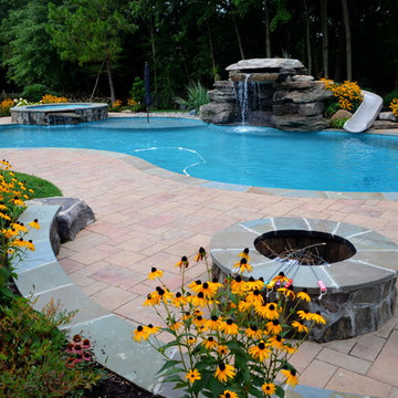 Chantilly Pool, Grottoe, Spa, & Firepit