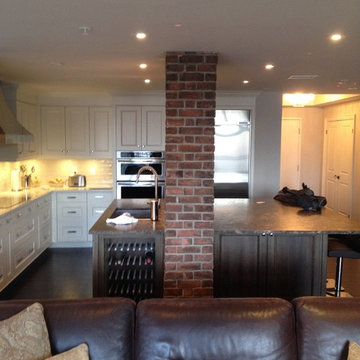 Oakville, Contemporary, Faux Brick Work