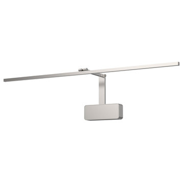 Vega Minor Picture Picture Light, Brushed Nickel, 34x7x7