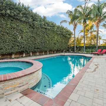 Pool with Creative Tile Designs