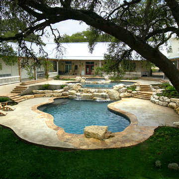 Spring Branch, Texas Multi Level Pool/Spa