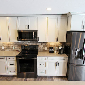 Waypoint Painted Harbor Cabinets and Lenova