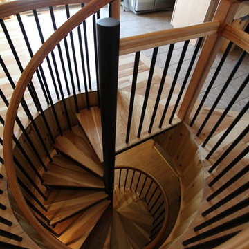 Traditional Home Steel Spiral Staircase