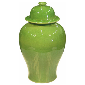 Lime Green Temple Jar