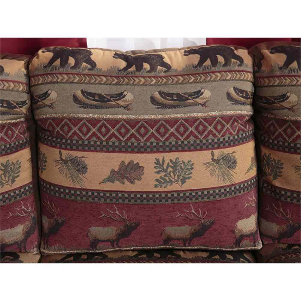 American Furniture Classics Sierra Lodge 4-piece Microfiber Sofa Set in Brown