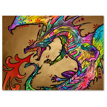 Dean Russo 'Golden Dragon' Canvas Art, 24x18