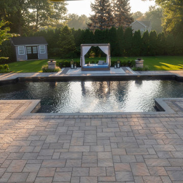 Backyard Poolside Design in Long Island, NY