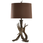 StyleCraft Home Collection - Dalton Antler Table Lamp Medium and Dark Brown Finish - Accent your decor with this lovely Table Lamp.