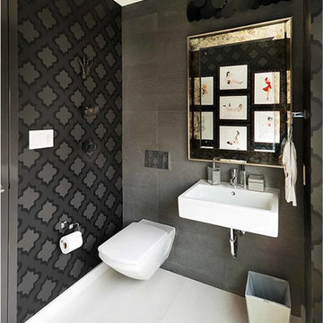 Swanky Penthouse Petit Powder Room