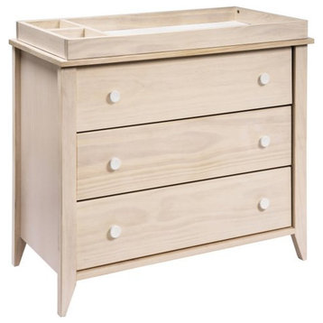 Babyletto Sprout 3 Drawer Dresser with Removable Changing Tray in Natural