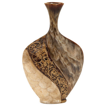 Traditional Brown Ceramic Vase 64736
