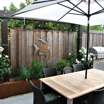 Contemporary backyard oasis