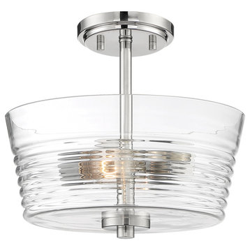 Designers Fountain D230M-SF Ingo 2 Light 12"W Semi-flush Ceiling - Polished