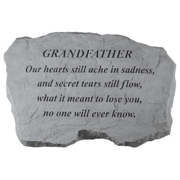 "Grandfather- Our Hearts Still Ache" Memorial Garden Stone