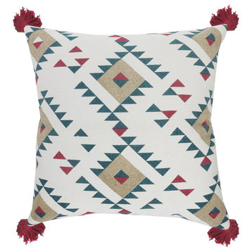 Eclectic Southwestern Geometric Throw Pillow