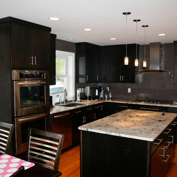 Modern Kitchen w/ Stone Accents