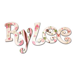 Butterfly Painted Letters - Wall Letters