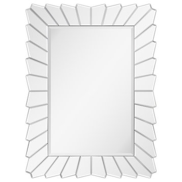 Traverse Modern Beveled Rectangular Wall Mirror, 30"x40"