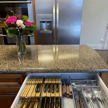 After: Organized Cutlery and Knife Drawer with Sleek Inserts
