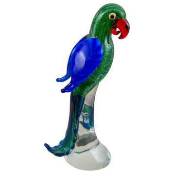 Dale Tiffany AS20332 Zuma Parrot, Figurine, 11"x5.5"W