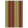 Outdoor 56 in. Patio Bench Cushion, Print, Kingsley Stripe Ruby
