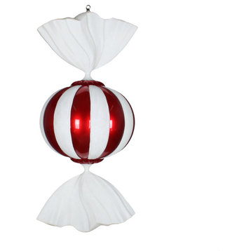 Vickerman 36" Red/White Candy Ornament