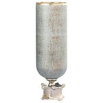 Elk Home - Elk Home H0807-8725 Oasis, 19" Medium Vase - The Oasis Medium Vase features a tapered cylinderOasis 19 Inch Medium Frosted/Nickel *UL Approved: YES Energy Star Qualified: n/a ADA Certified: n/a  *Number of Lights:   *Bulb Included:No *Bulb Type:No *Finish Type:Frosted/Nickel