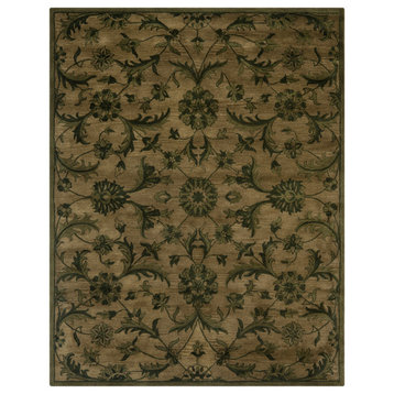 Safavieh Antiquity Collection AT824 Rug, Olive/Green, 7'6"x9'6"