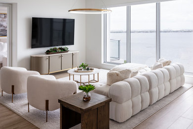 Inspiration for a modern living room remodel in Tampa