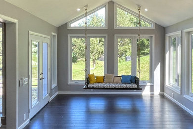 Example of a transitional sunroom design in Philadelphia