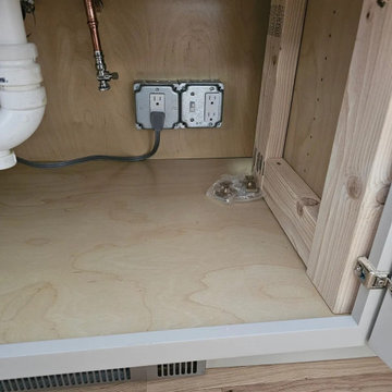 Proper GFCI-protected power under the sink for a disposal and dishwasher