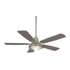 56" Groton Ceiling Fan, Brushed Nickel Wet