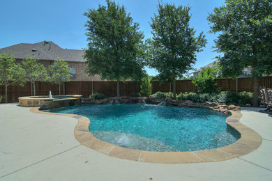 Inspiration for a timeless pool remodel in Dallas