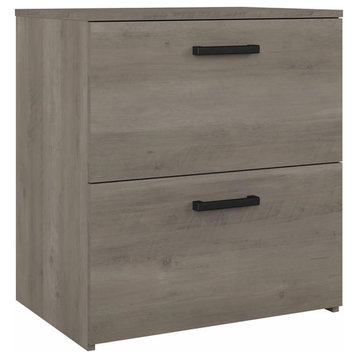 City Park 2 Drawer Lateral File Cabinet in Driftwood Gray - Engineered Wood