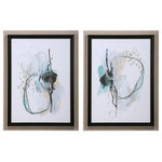 Uttermost - Uttermost 33718 Force Reaction - 29.5 inch Framed Print (Set of 2) - A Fresh Take On Modern Artwork, These Framed PrintForce Reaction 29.5  Gray/Taupe/Blue/Blac *UL Approved: YES Energy Star Qualified: n/a ADA Certified: n/a  *Number of Lights:   *Bulb Included:No *Bulb Type:No *Finish Type:Gray/Taupe/Blue/Black