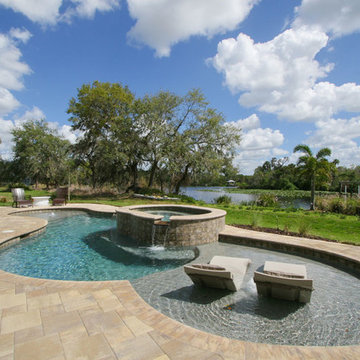 Outdoor Kitchen and Living Space in Alva, Florida