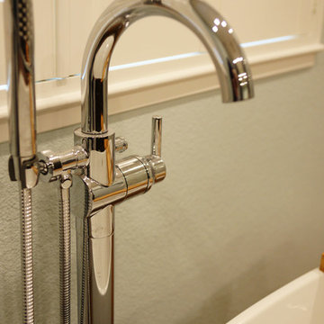Design detail - freestanding tab filler with hand shower