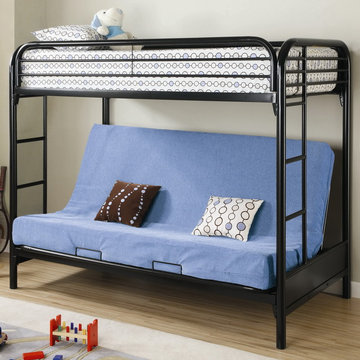 Metal Twin Over Full Futon Bunk Bed