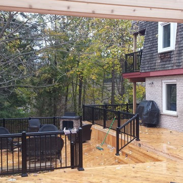 Custom 1600 sq ft Cedar Deck