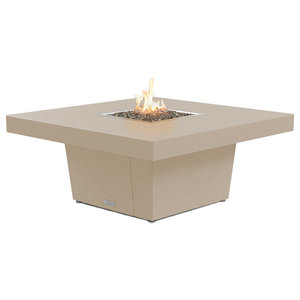 Outdoor Fire Pit Hammered Copper Gas Fire Pit Table W Fire Glass