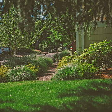 Lawn with Perennial Border