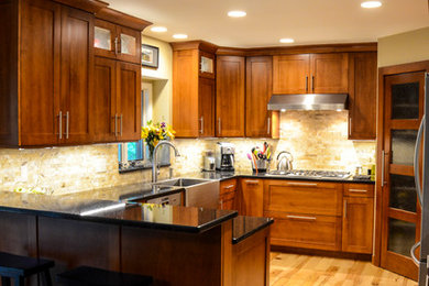 Kitchen - transitional kitchen idea in Detroit