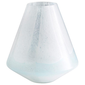 Small Backdrift Vase in Sky Blue And White