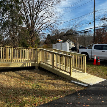 Pressure treated wood Handicap Ramp