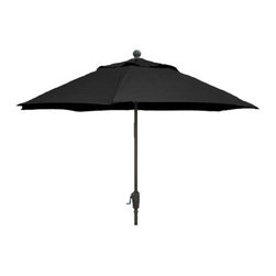FiberBuilt Umbrellas LLC - Fiberbuilt Umbrellas 9 ft. Patio Umbrella in Black - Outdoor Umbrellas