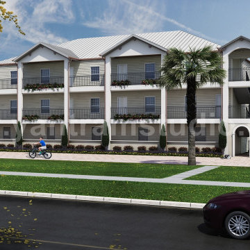 Lavish 3D Exterior Front & Back Bungalow Modeling by Yantram architectural