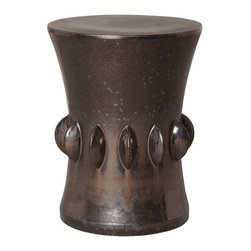 Gunmetal Jewel Garden Stool - Accent And Garden Stools