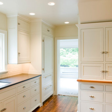 Painted Flush inset Kitchen Cabinets