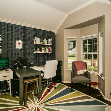 DIY Stenciled Home Offices